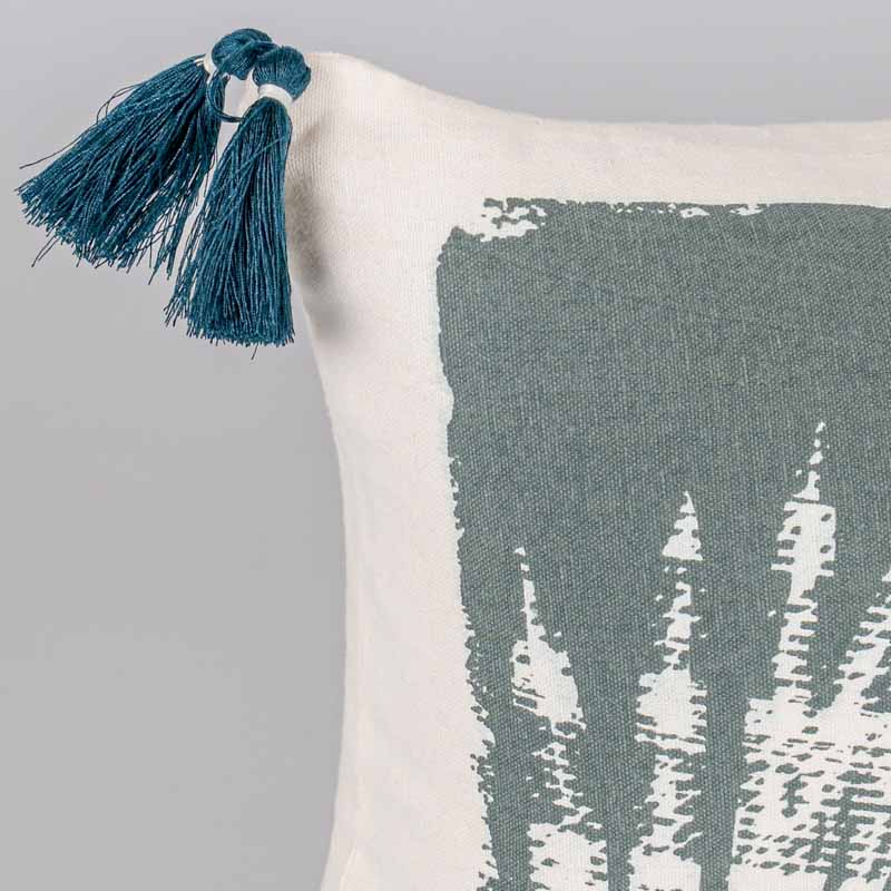 Coussin rectangulaire 'Falena' bleu
