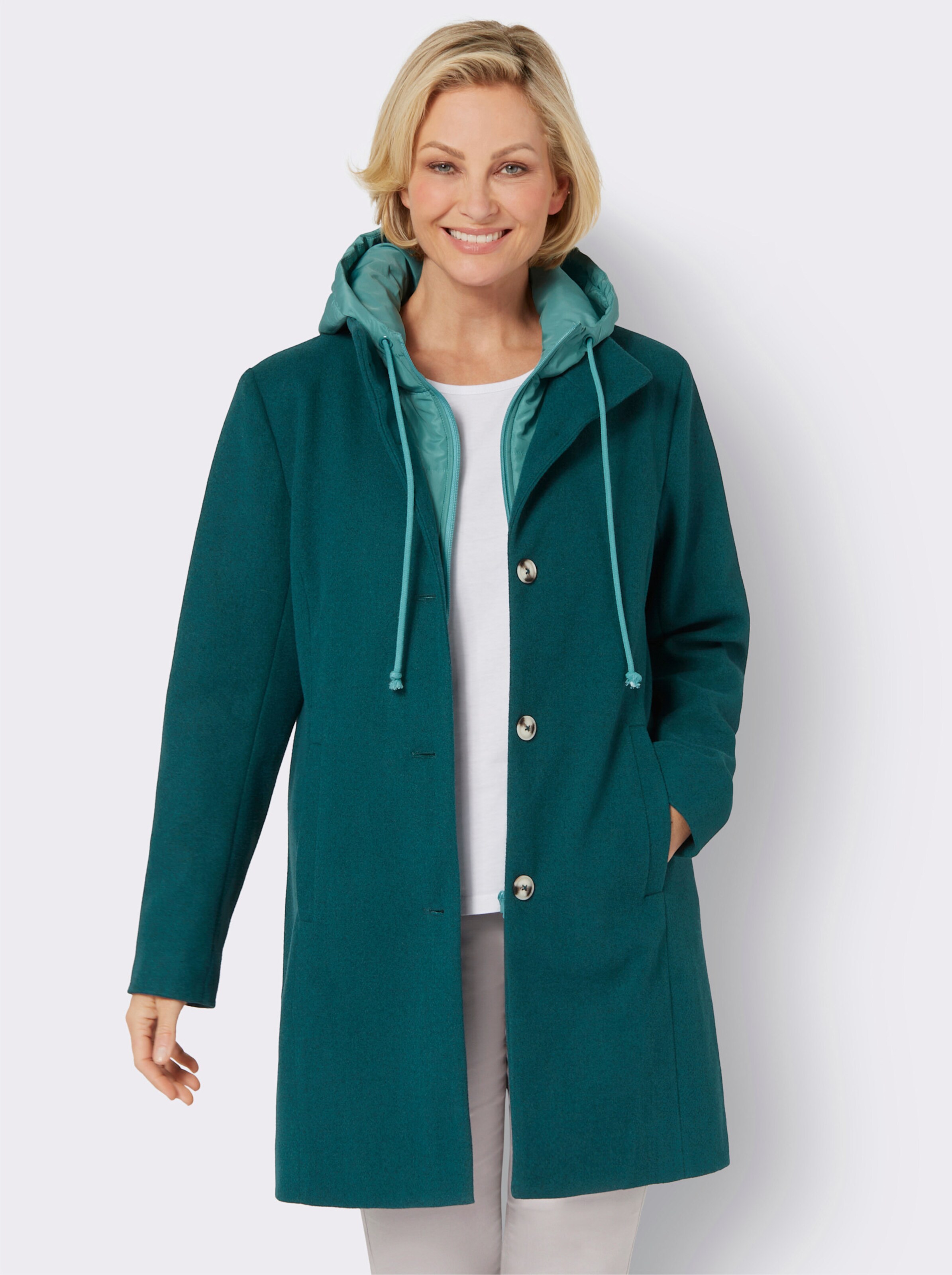 2-in-1-Jacke in Longform