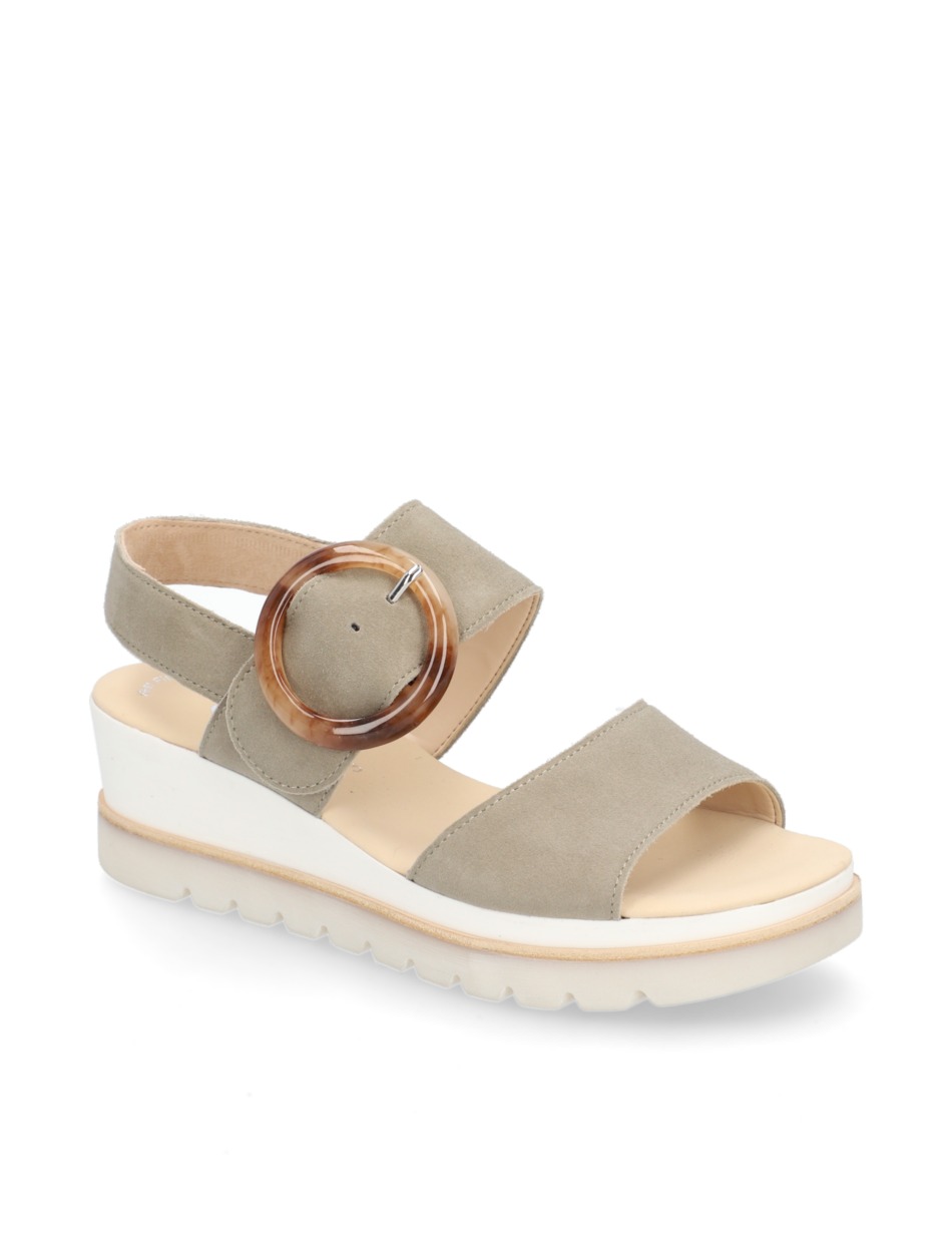 Veloursleder Sandale