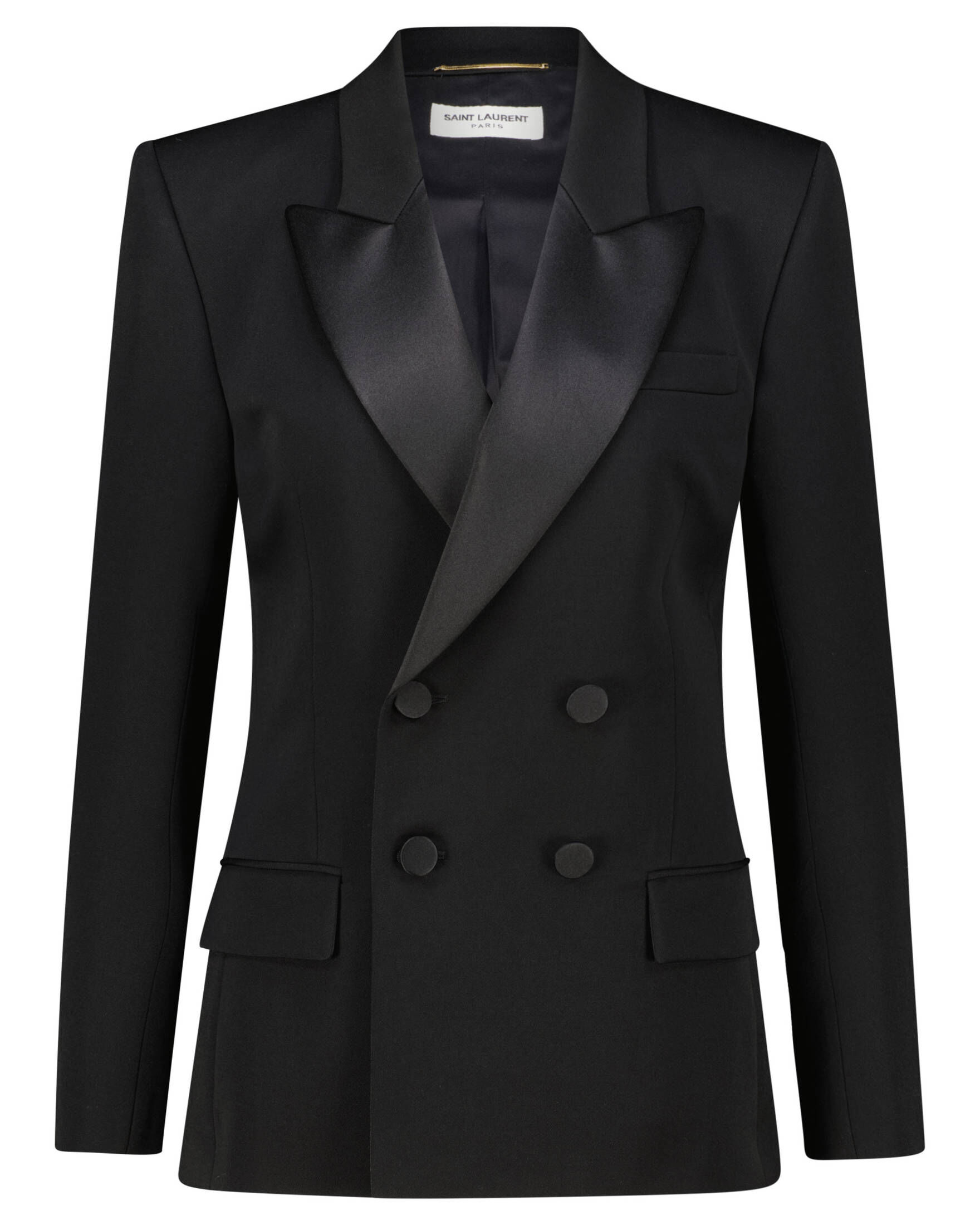 Saint Laurent| Damen Smokingjacke aus Grain de Poudre