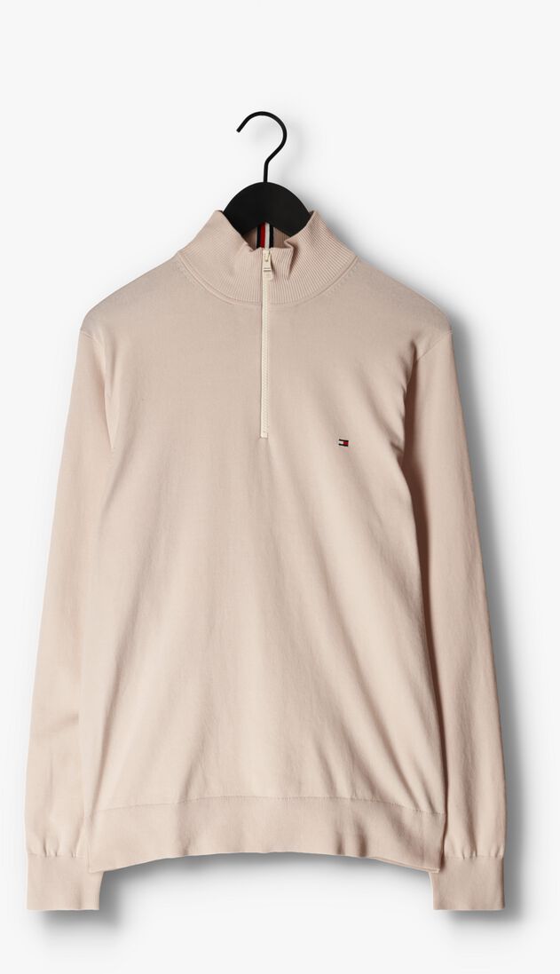 TOMMY HILFIGER gebroken wit tommy hilfiger trui 1985 zip mock