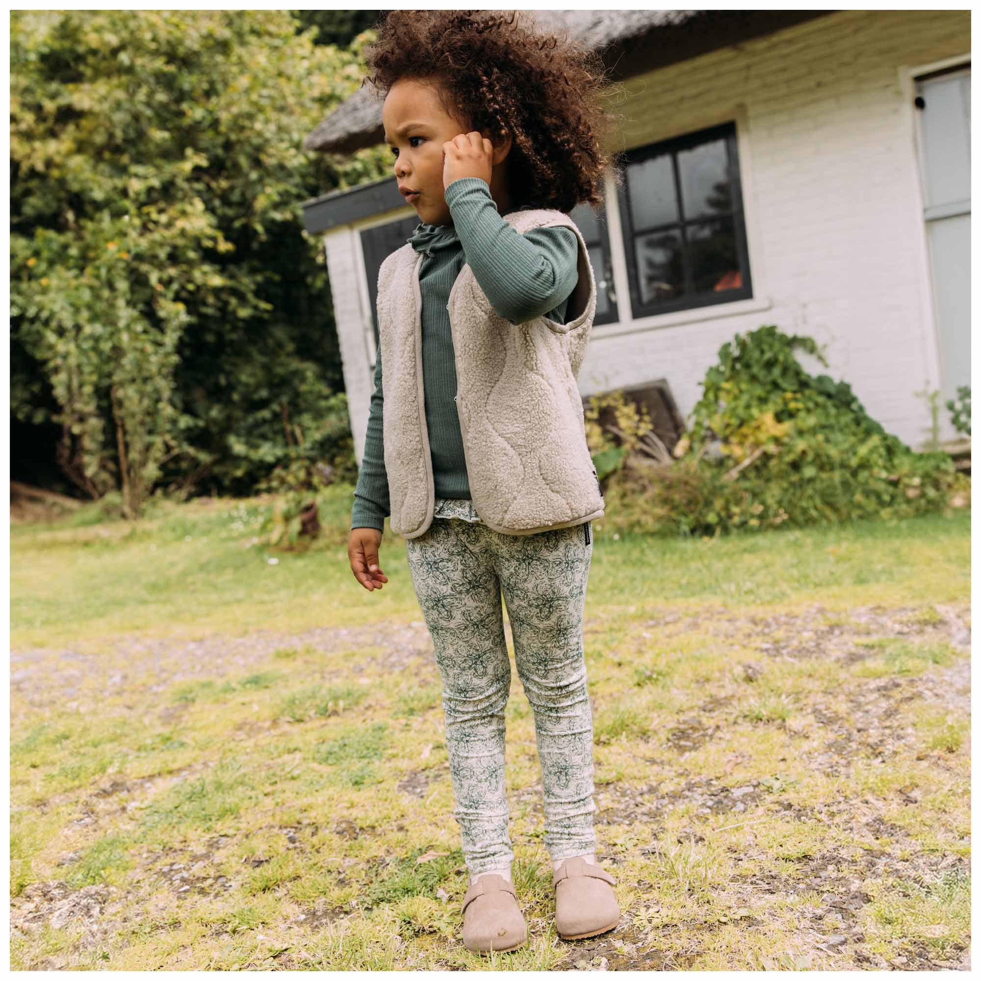 Sweet Petit peuter legging Mila  all over print beige
