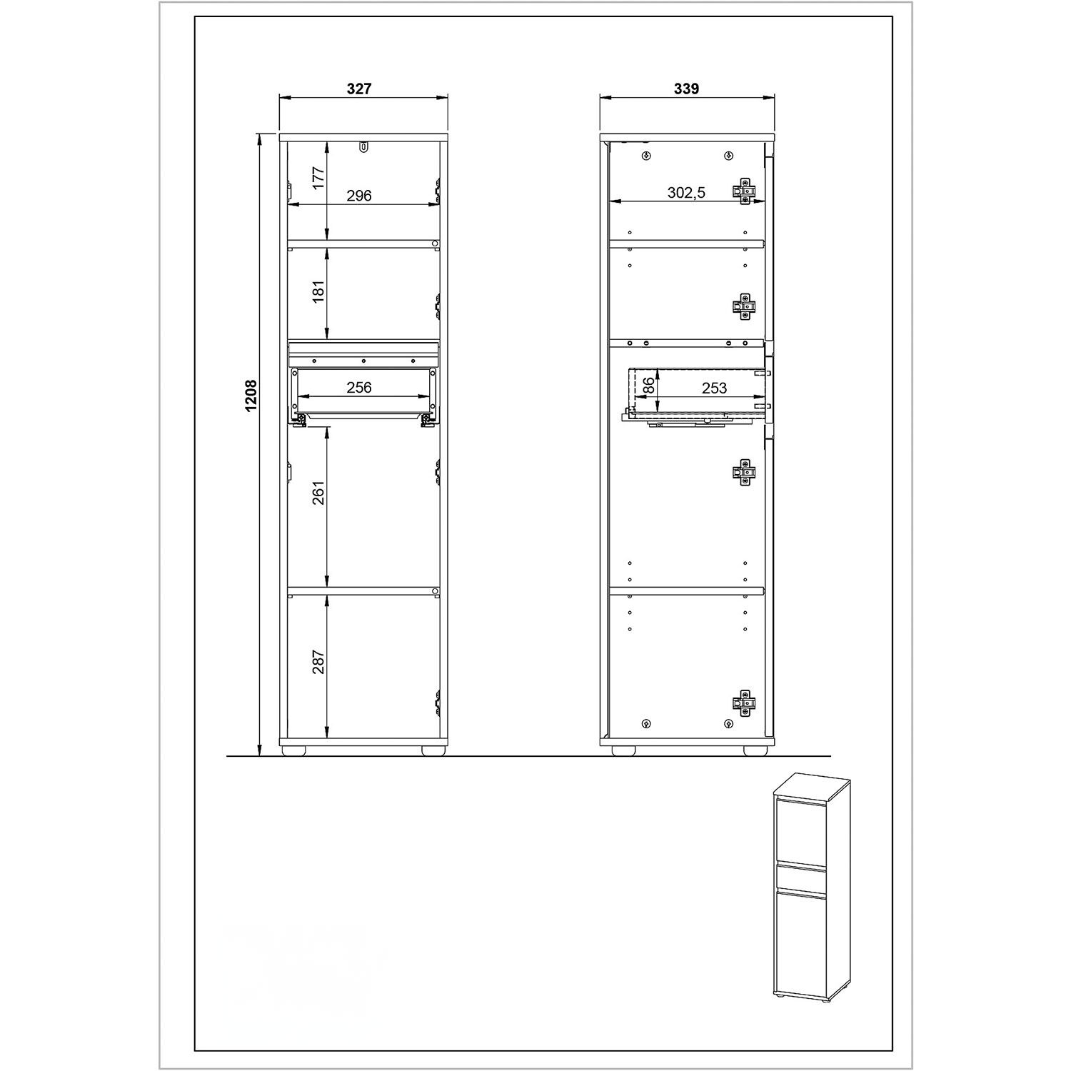 Badezimmer Schrank Lemon