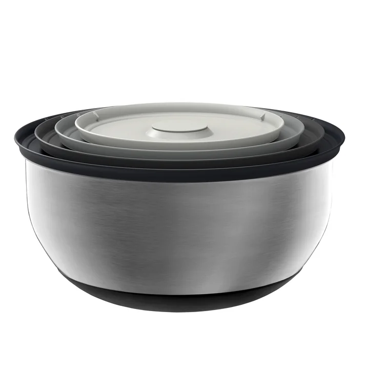 Joseph Joseph - Nest Prep&Store 100 Schüssel-Set (4-tlg.), Edelstahl / schwarz