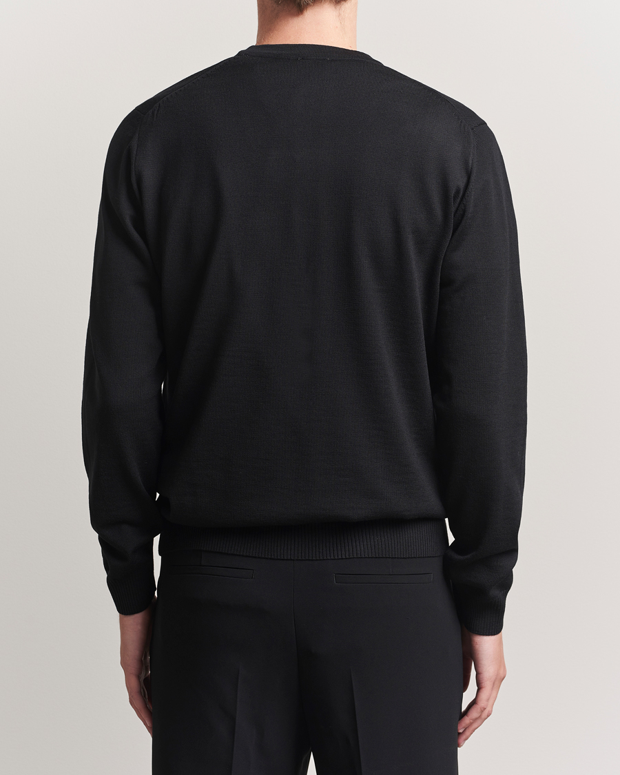 Stenströms Merino Cardigan Black
