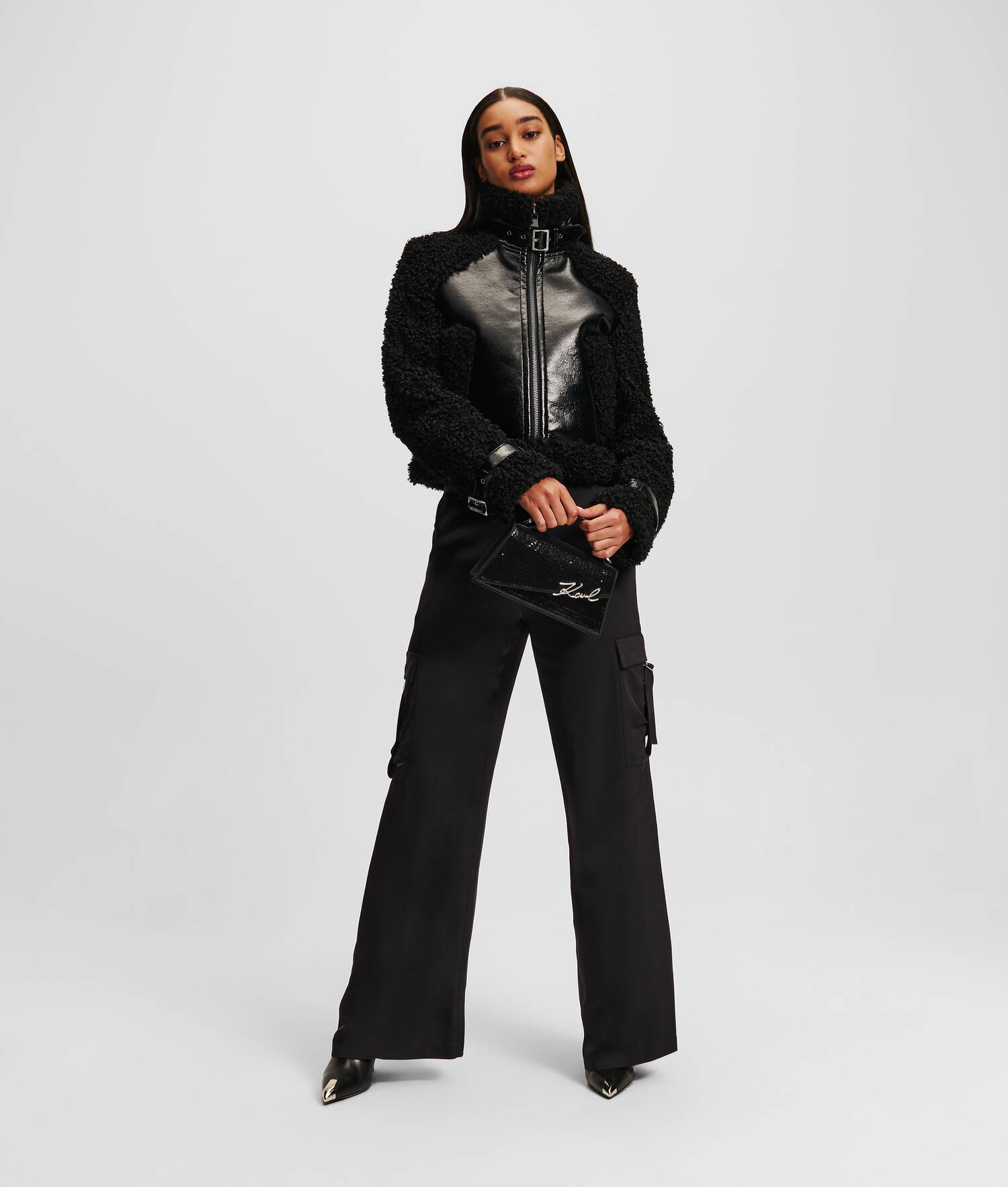 VESTE EN FAUX SHEARLING