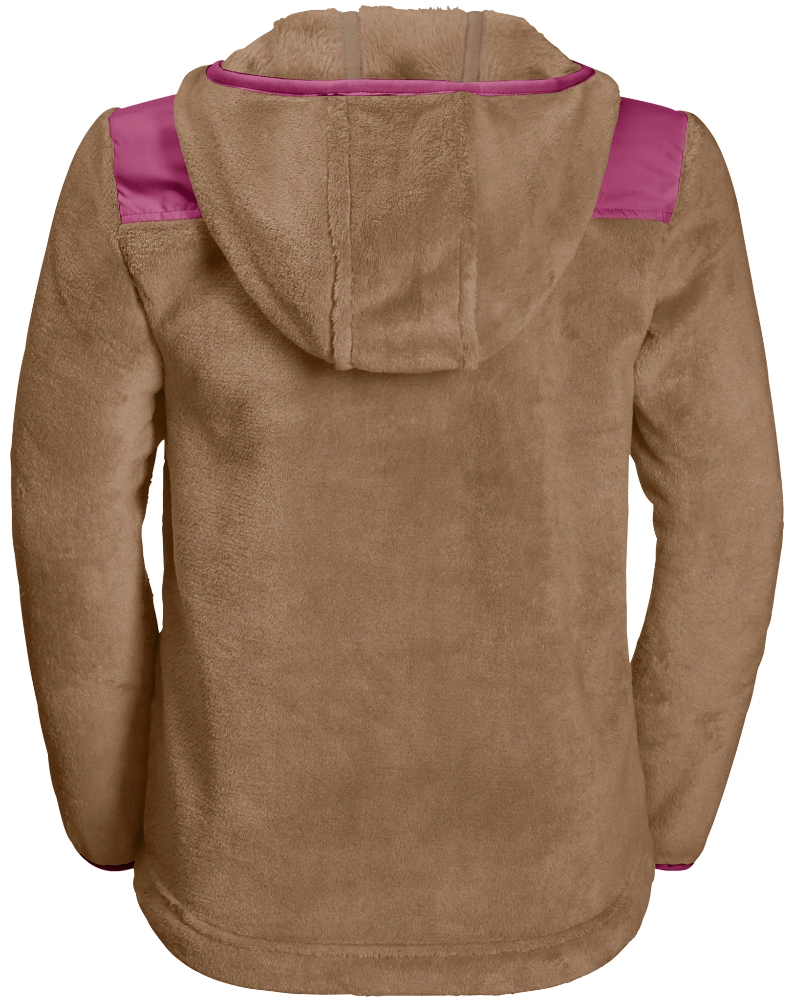 Fleecejacke NEPALI mit Kapuze in walnut brown