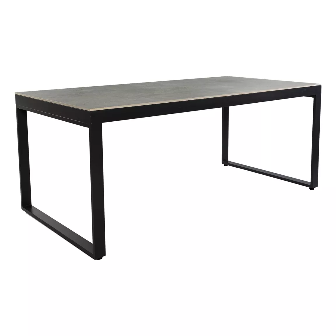 Table de jardin en aluminium et céramique 8 places (180 x 90 cm) Kore Gris anthracite