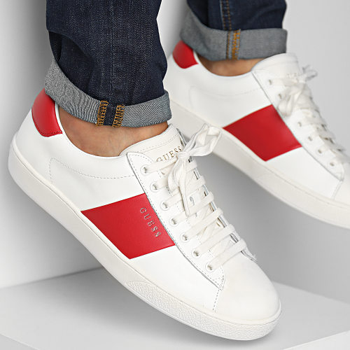 Baskets FM7NOLFAP12 White Red