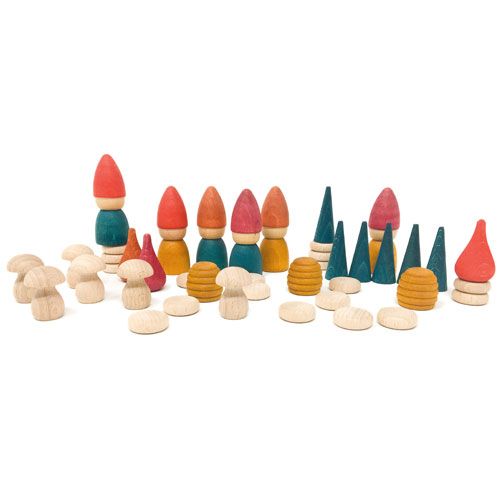 Grapat houten nins® kabouterset (42st)