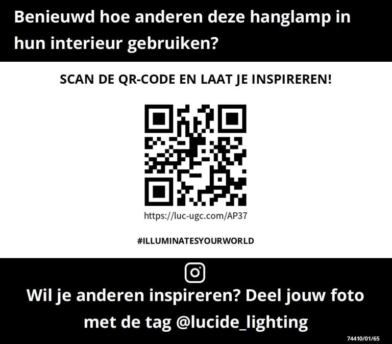 Lucide Zino hanglamp Ø10 goud