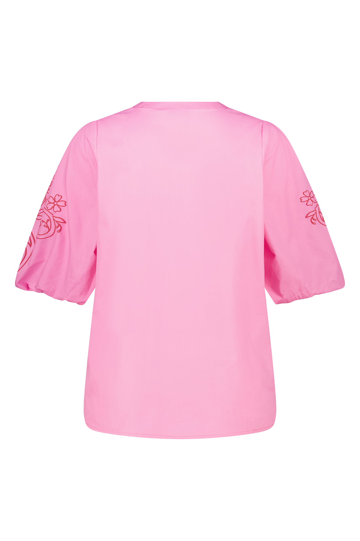 Blouse met pofmouw Pink