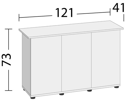 Juwel SBX Rio 240 aquariumkast, 121x41x73 cm, zwart