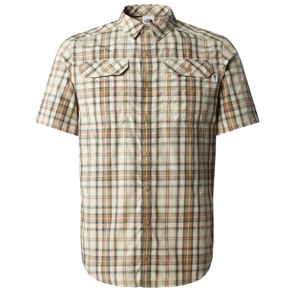 Chemise randonnée THE NORTH FACE M S/S PINE KNOT SHIRT KHAKI STONE PLAID