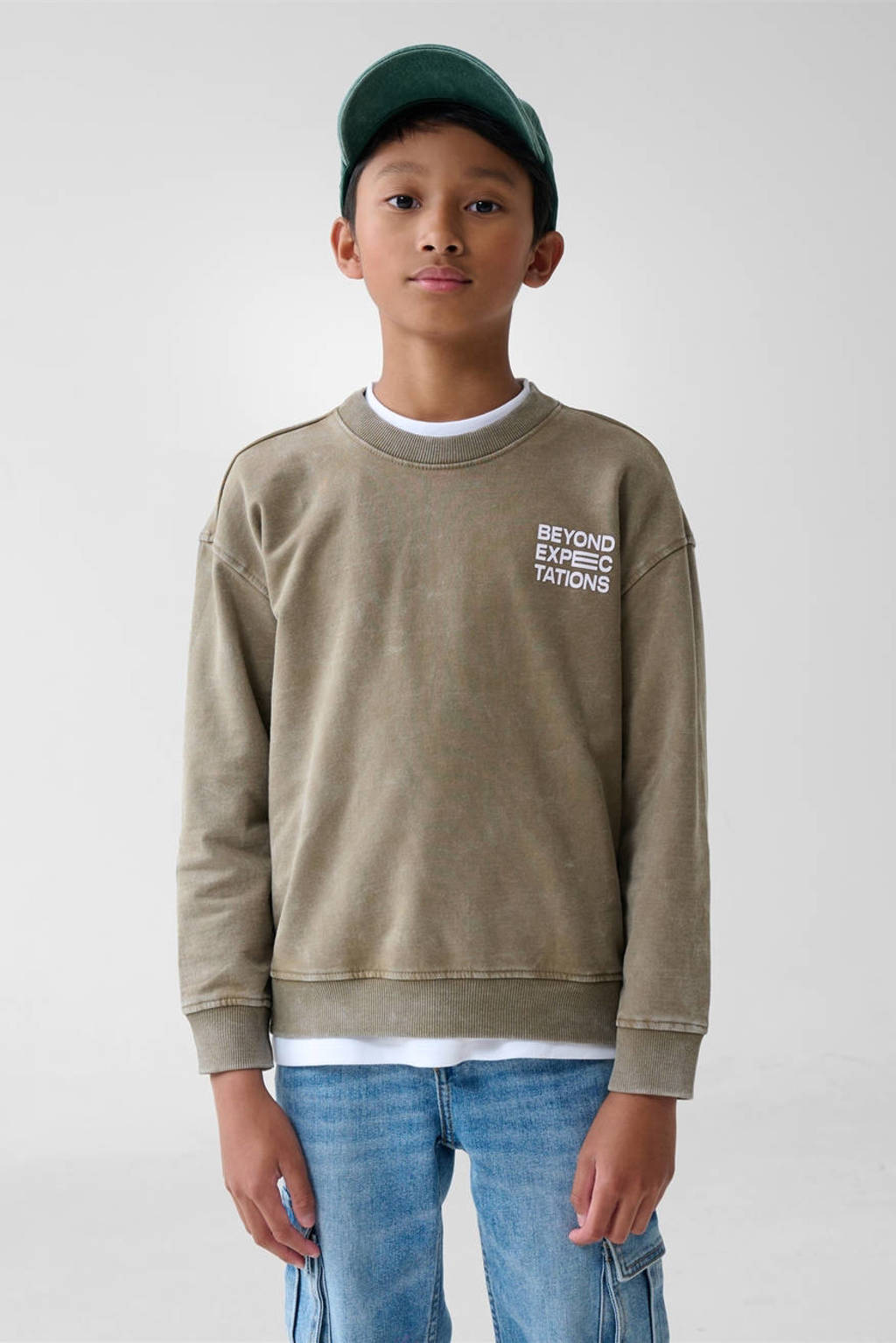 Shoeby relaxed fit sweater kaki