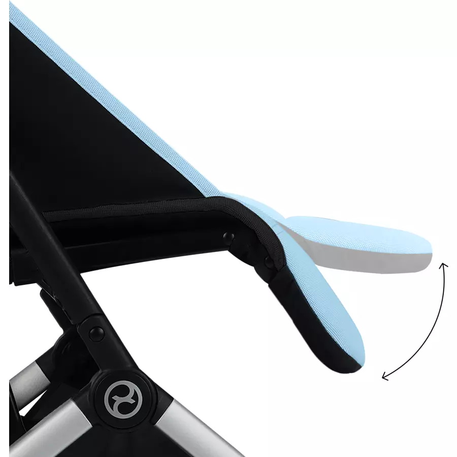 cybex GOLD Kinderwagen Orfeo Silver Beach Blue