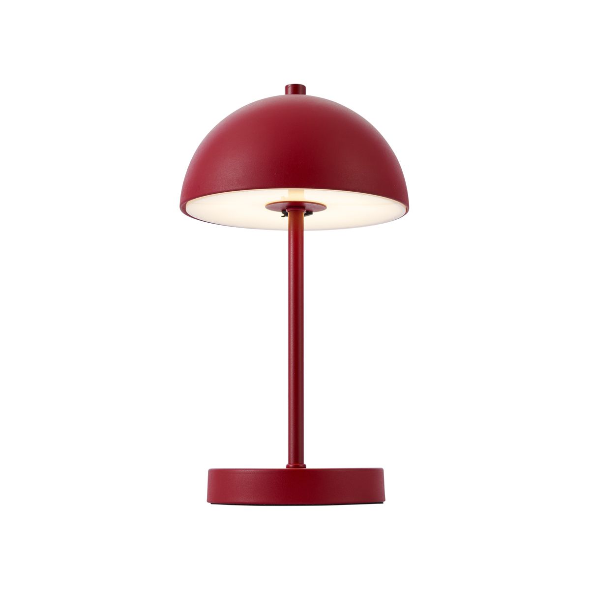 Buiten tafellamp donker rood incl. LED 3-staps dimbaar IP44 oplaadbaar - Keira