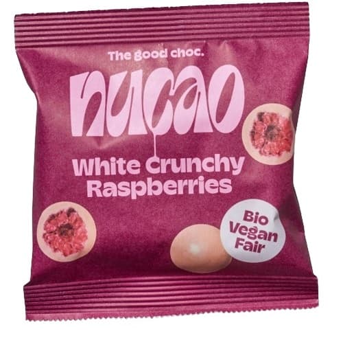 Nucao BIO Crunchy Himbeere - weiße Schokolade