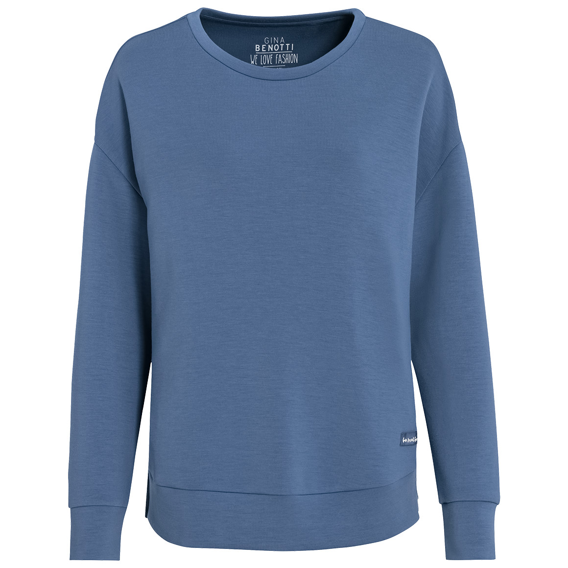 Gina Benotti Damen Sweatshirt aus Modal-Mix blau