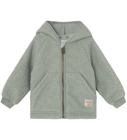 Mini A Ture Fleecejacke - Teddy - MatLiff - Pale Green