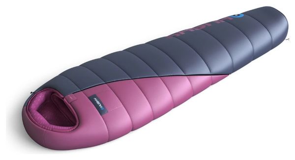 Sac de couchage momie Husky Motion pour femme 2024 -20°C-200 cm-Bleu-Rose