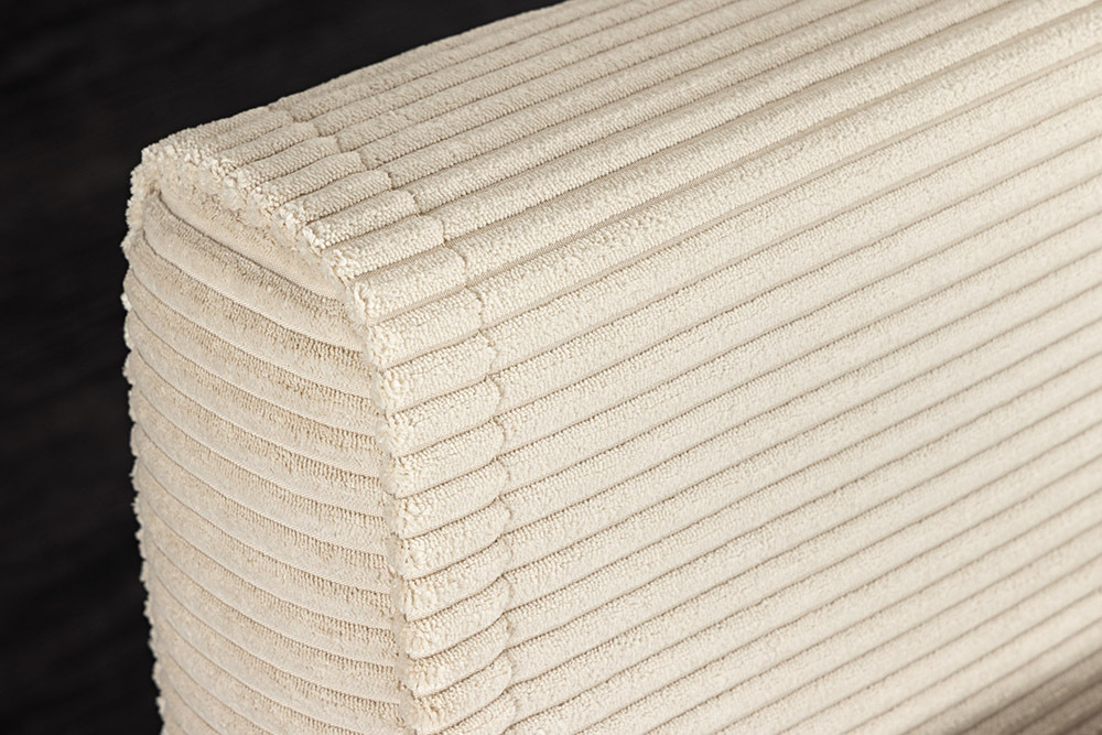 Retro Schlafsessel SMART MULTIFUNCTION 140cm beige Cord Bettfunktion inkl. Kissen