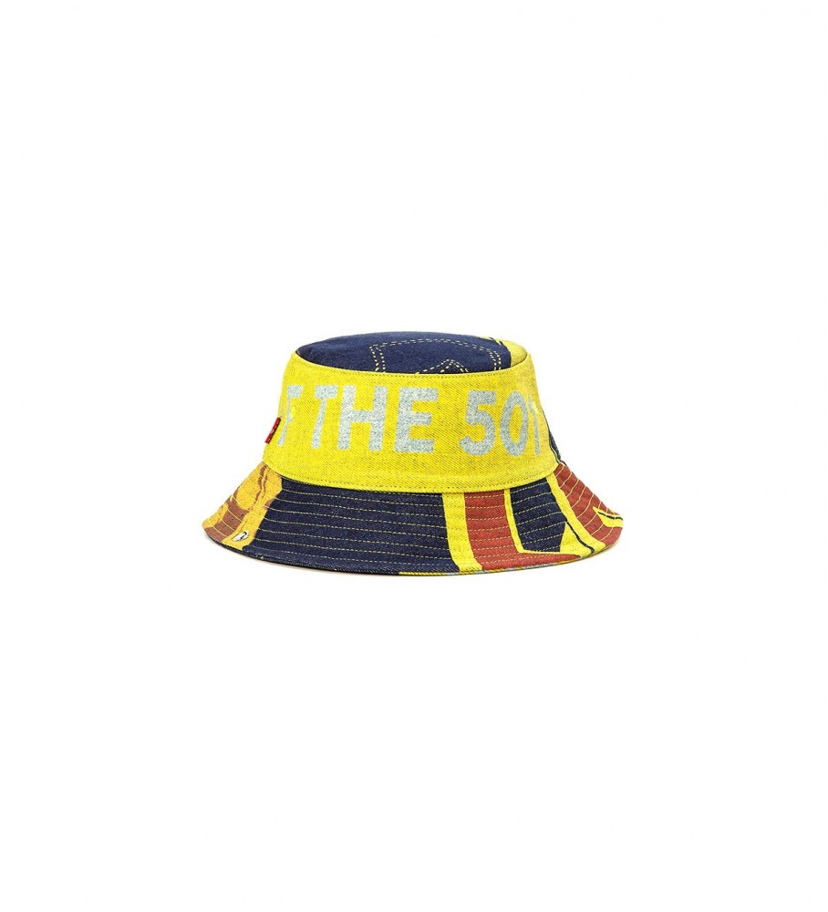 Gorro Levi's 501 com estampa amarela