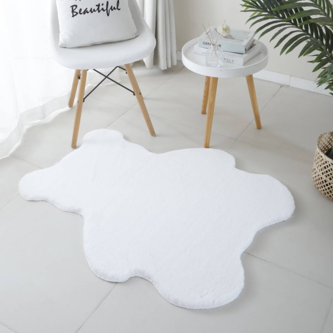 Teppich, Super Weich, Kunstfell, Flauschig, Waschbarer Kinderzimmer, Babyzimmer