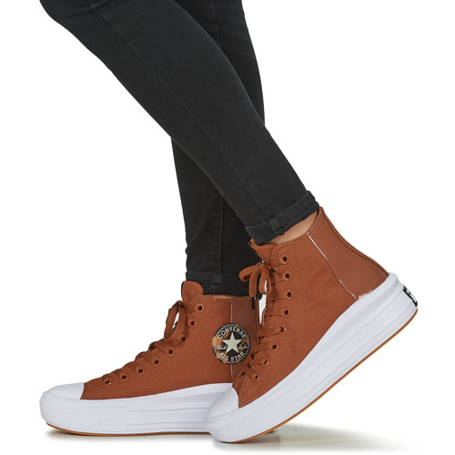 Converse - CHUCK TAYLOR ALL STAR MOVE PLATFORM TORTOISE - Marron