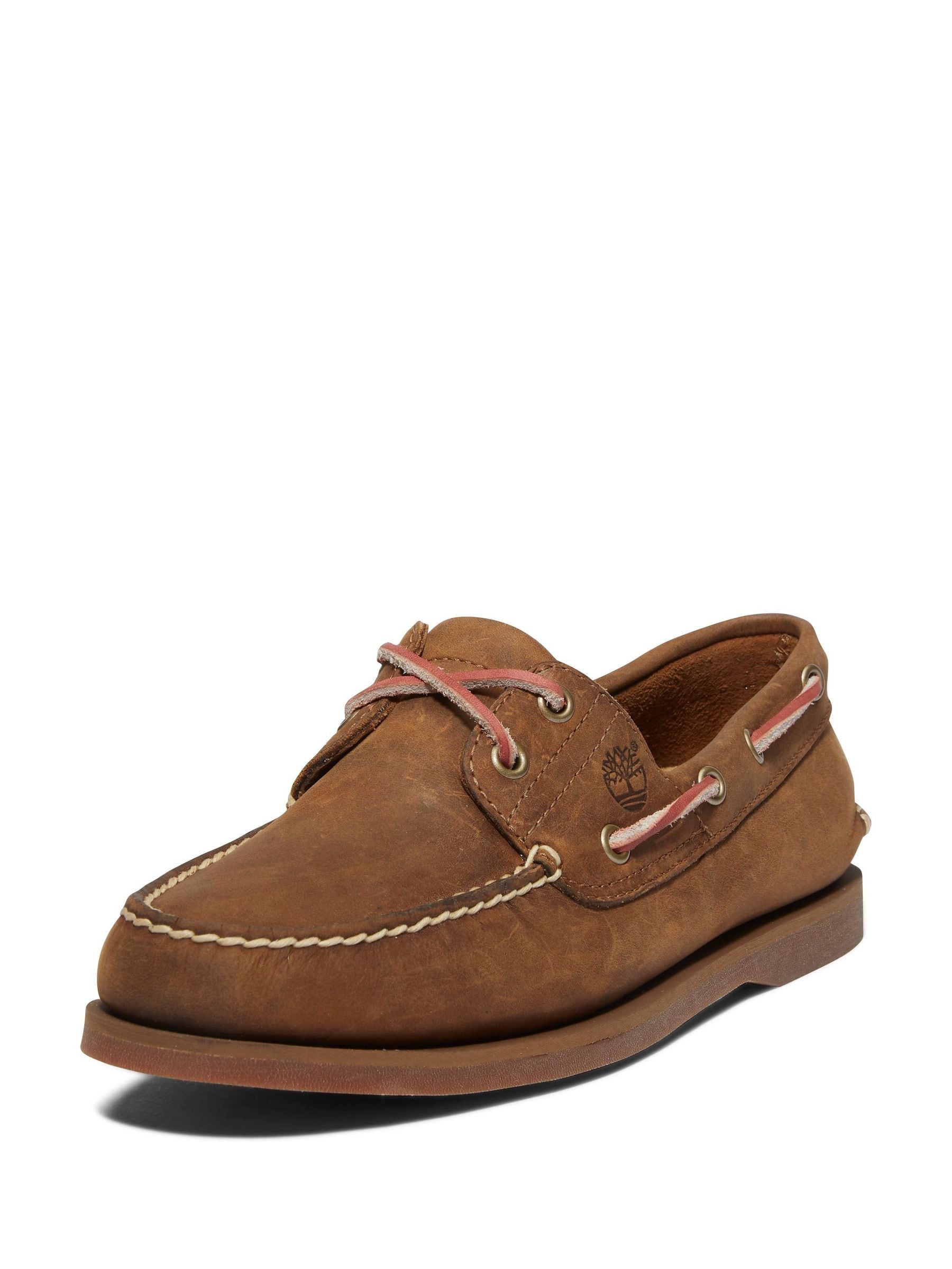 Bruin - Timberland klassieke 2-oogjes bootschoenen