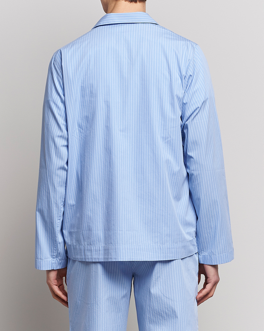 Tekla Poplin Pyjama Shirt Pin Stripes