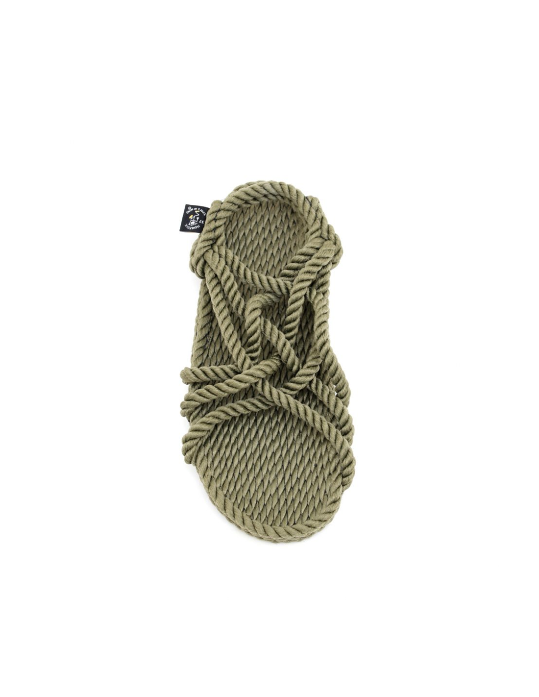nomadic Sandales femme jc sage green en corde kaki