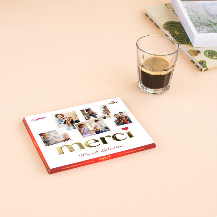 Merci | Collage met eigen foto's | 250gr