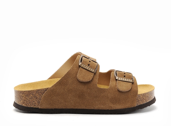 Plakton mules et sabots plats femme cp beta 340010 marron
