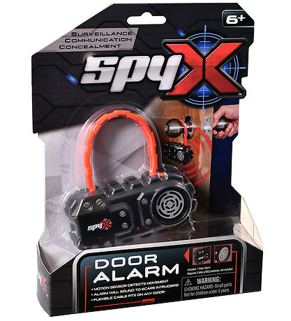 SpyX - Door Alarm - Sort/Sølv/R?d