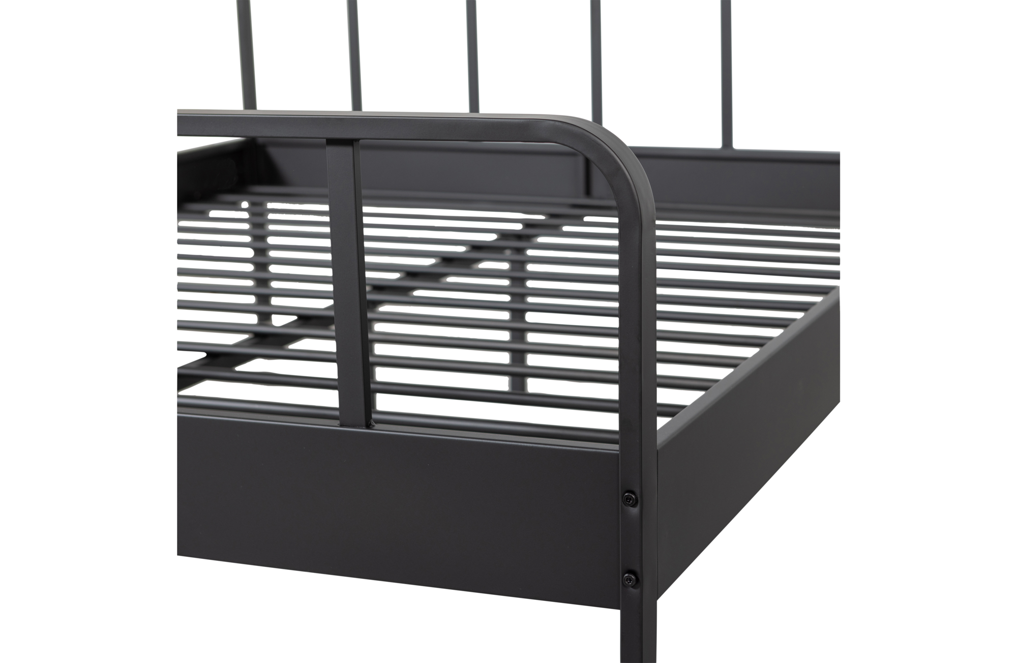 WOOOD tweepersoonsbed Mees - 160x200cm Mees tweepersoonsbed - Zwart