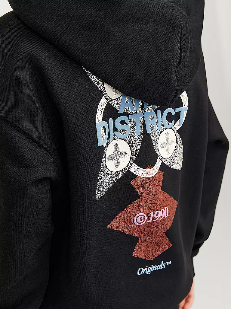 JACK & JONES Jungen Kapuzensweater - Hoodie JORNOHO  schwarz