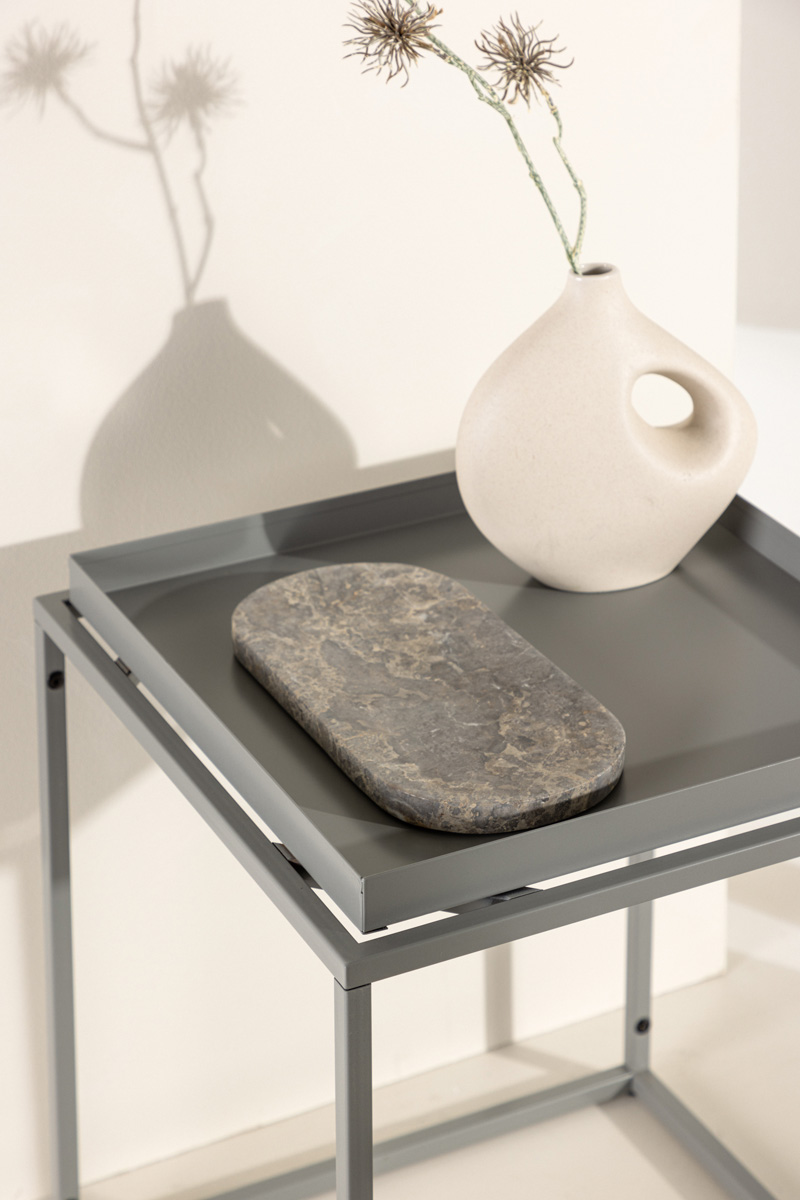 Metalen bijzettafel Ferre - 45 x 45 cm Zwart