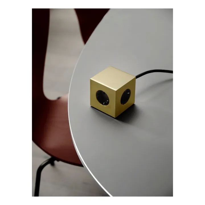 Avolt Rallonge Square 1 avec prise USB | Laiton