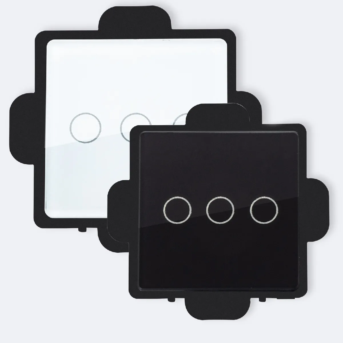 Ledkia Interrupteur Tactile Triple Modern - Blanc