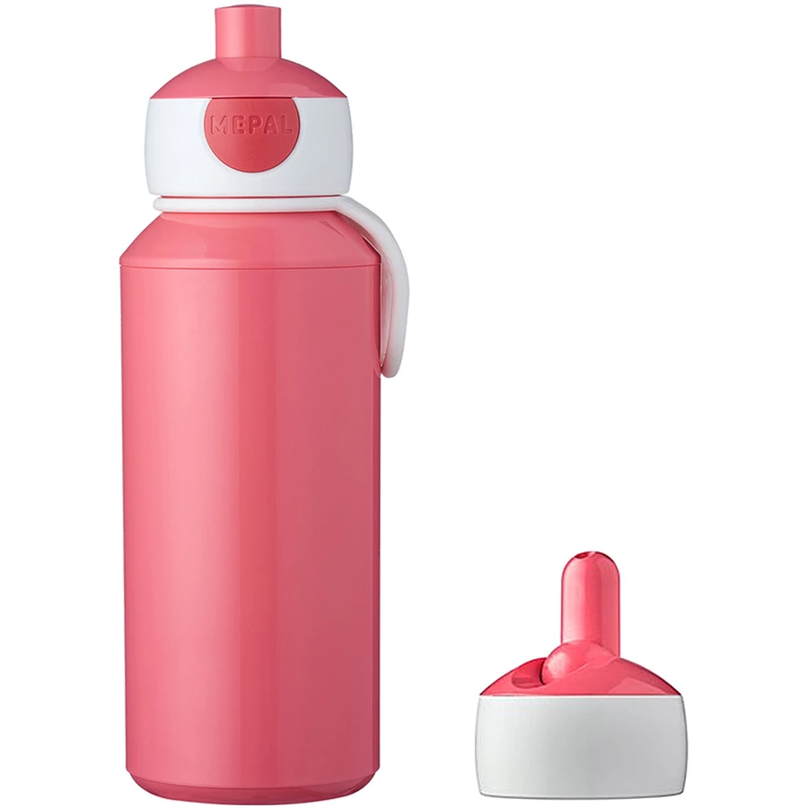 Mepal Pop-Up Trinkflasche + Flip-Up Ersatzdeckel Campus 400 ml pink