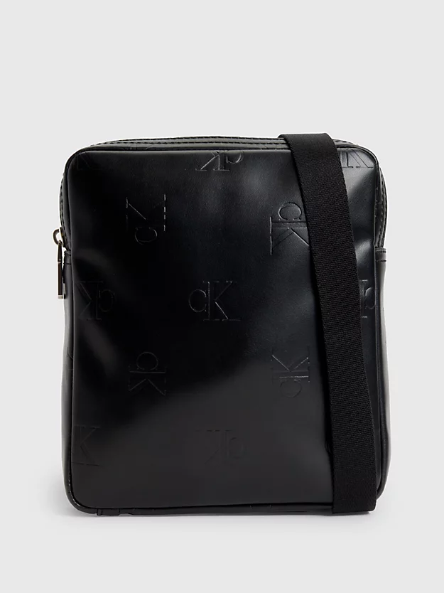 Bolsa de ombro estilo repórter com logotipo