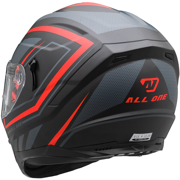 All One - Casque Apollo Sharp Evo Noir / Rouge