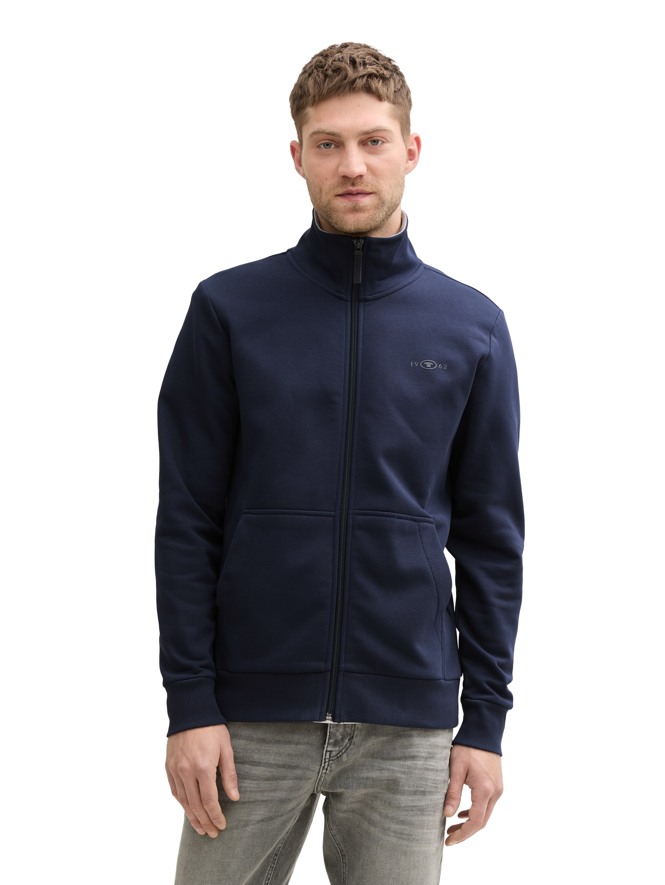 TOM TAILOR Sweatjacke , mit Logo Stickerei