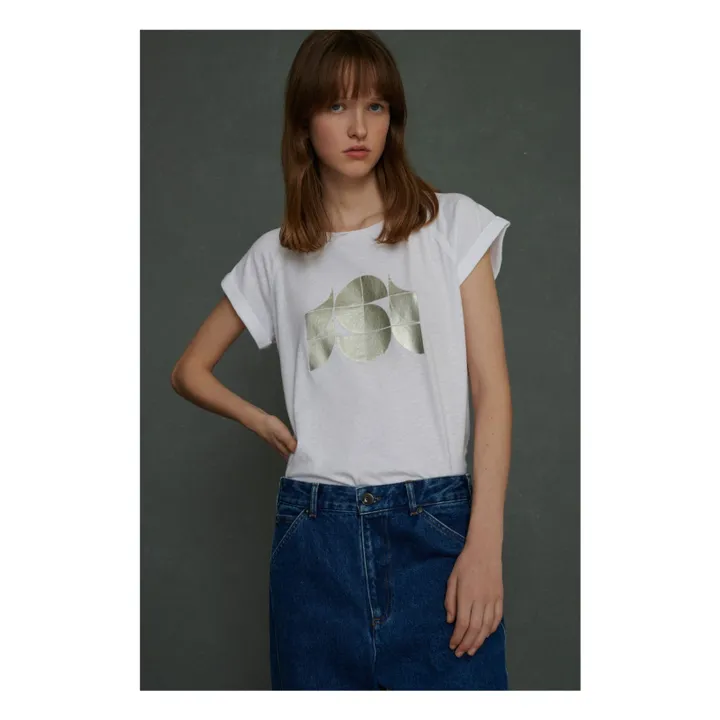 Soeur T-shirt Valentina Coton et Lin | Blanc