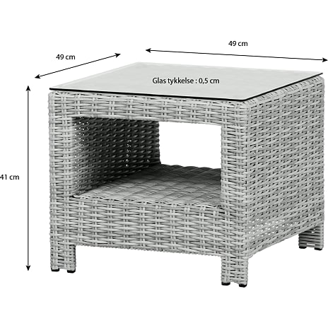 Vila Vinga sidebord 49x49 cm - sand