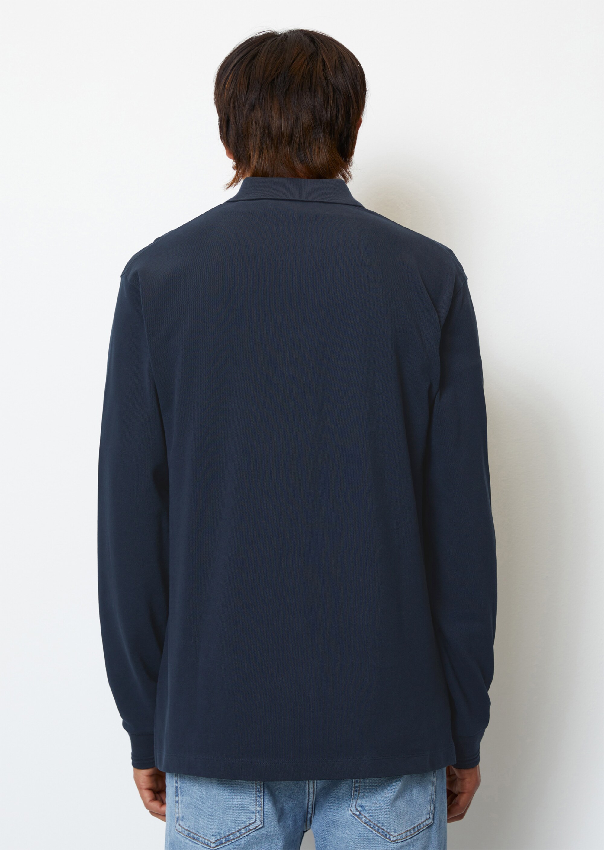 Langarm-Poloshirt Piqué regular aus Organic Cotton
