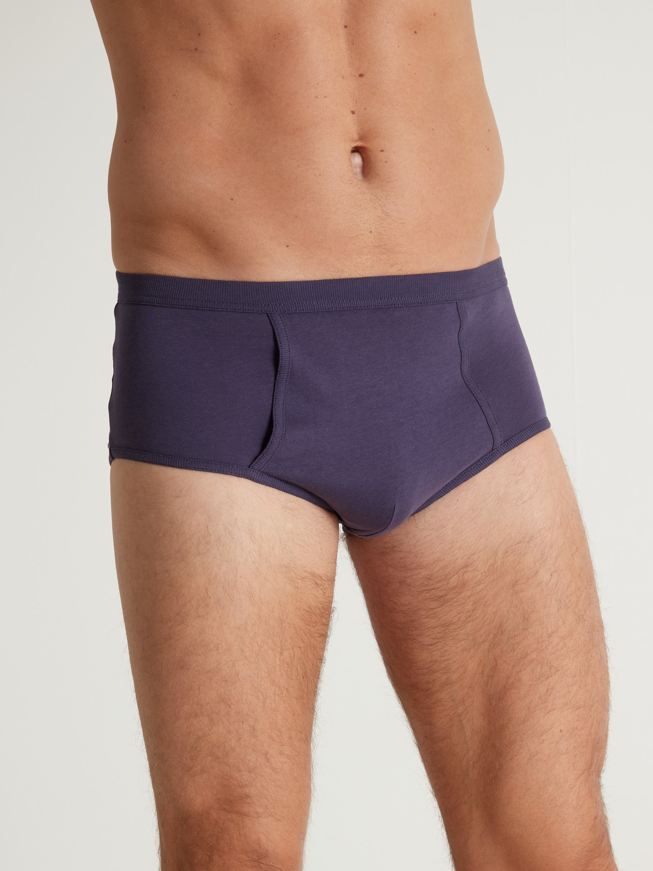 Lot de 4 slips hauts ouverts pur coton
