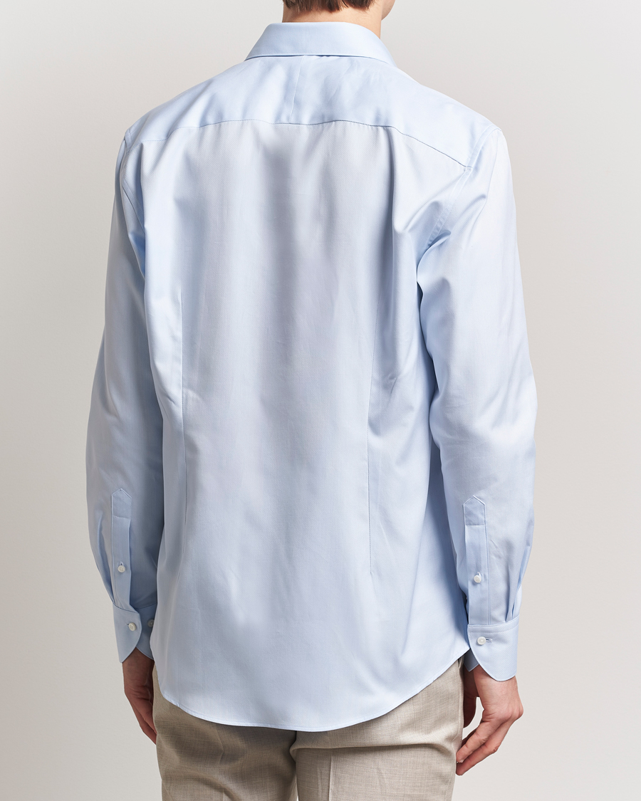 Stenströms 1899 Cotton Royal Oxford Shirt Light Blue