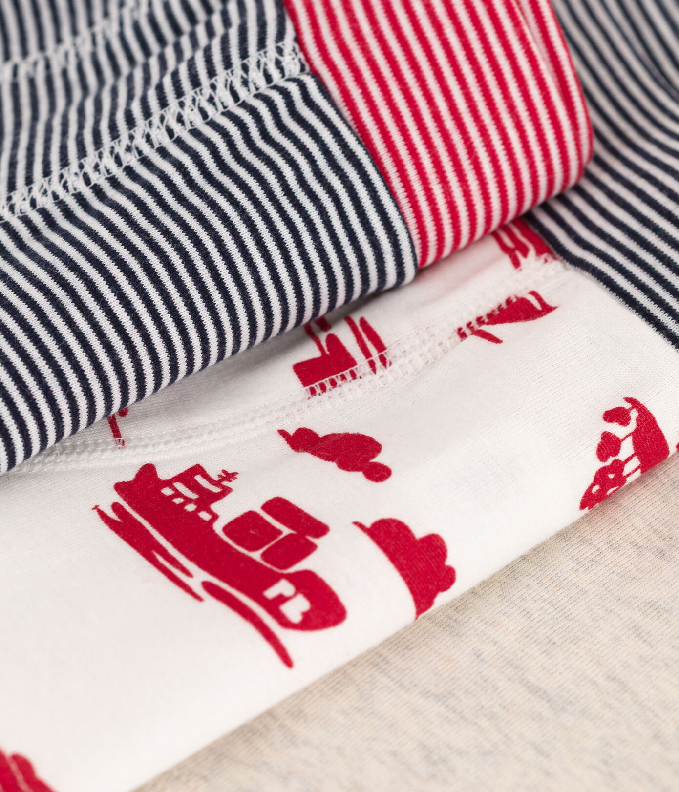 Lot de 3 boxers Le Havre en coton petit garçon